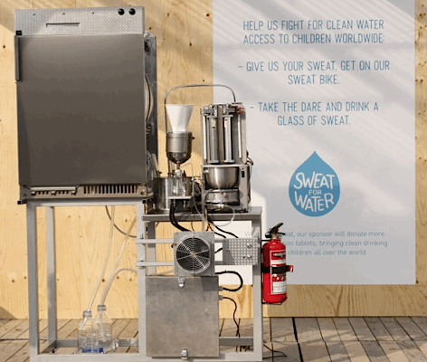 The tumble dryer that turns your sweat into drinking water!