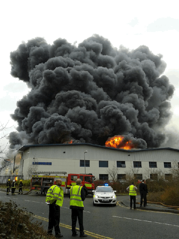 Liebherr warehouse fire