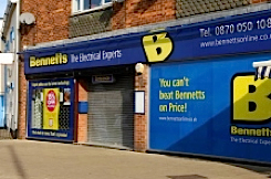 Bennetts Electrical Store Closed