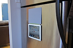 iPad  2 used as a fridge magnet