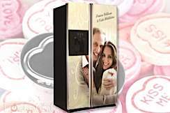 GE special edition American fridge freezer for the royal wedding