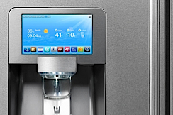 Samsung fridge with LCD screen