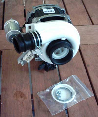 Whirlpool dishwasher recirculation pump which replaces the Askoll produced pump