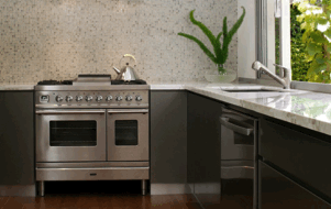 Stainless steel Ilve range cooker