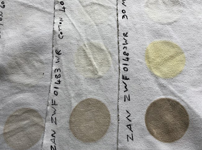 Zanussi washing machine wash test result