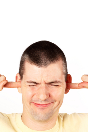 noisy washing machine man