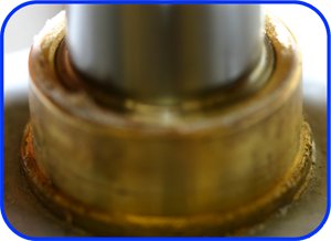 This is the brass collar that the bearing's water seal runs on