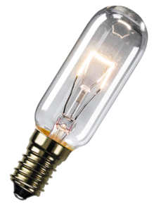A standard cooker hood light bulb
