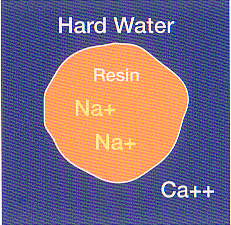 Hard water enters the dishwasher 