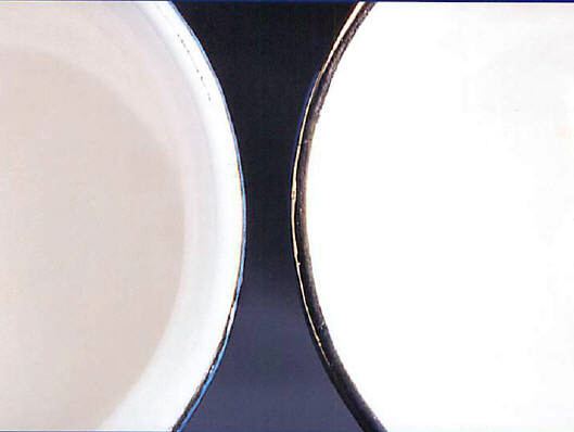 Gold and silver trims on plate being damaged in a dishwasher