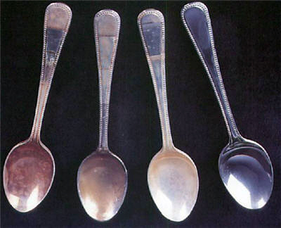 Silver tarnishing or changing colour in a dishwasher