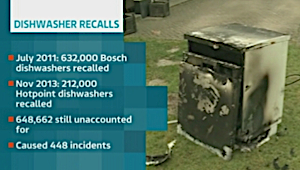 The great dishwasher recall on ITV news