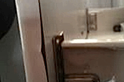 A kitchen drawer damaged by heat from a built in oven