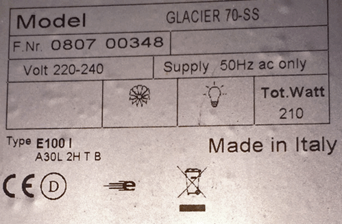 elica cooker hood rating plate 2