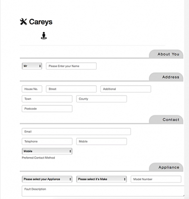 careys booking form