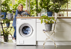 A freestanding washing machine from Asko or ISE
