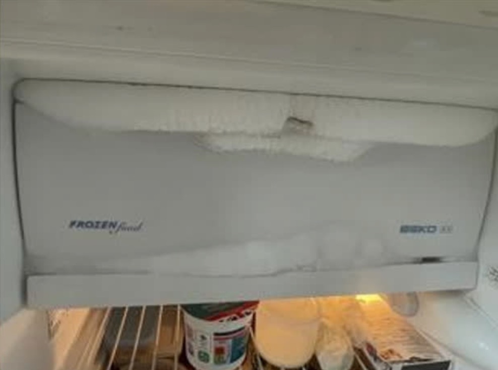freezer door frozen shut