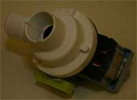 Hotpoint washing machine drain pump produced by Plaset which replaces the old drain pump