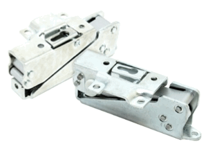 A set of commonly used Ingol door hinges for an integrated fridge or freezer