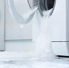 A leaking washing machine isn't always the fault of your washing machine