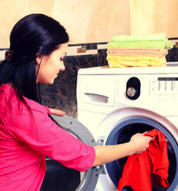 Loading a washing machine