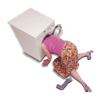 washing machine washing clothes