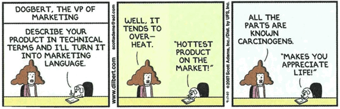 Marketing explained in a glorious cartoon on the topic