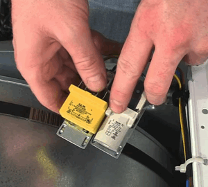 old and new mains filter on beko tumble dryer