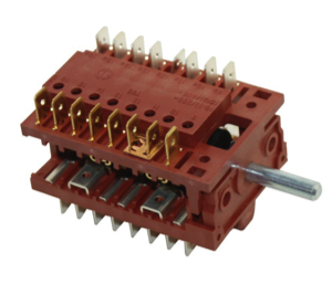 An oven function selector switch