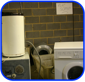 scrapped washing machines