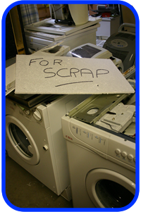 scrapped washing machines