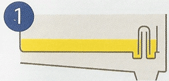 Washing machine soap drawer is filled with fabric softener