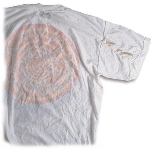 Grey streaks or marks caused by a washing machine door seal