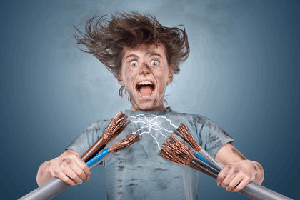 Getting an electric shock from appliances when repairing them is common