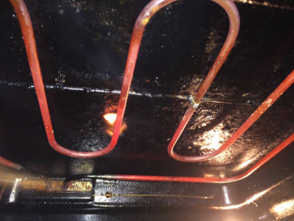 cooker stinks when grilling went on fire