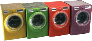 Electrolux new range of coloured washing machines