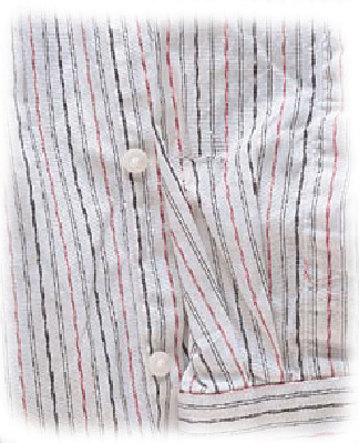 Small tears and holes in laundry washed in a washing machine